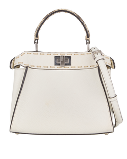Mini Peekaboo, Leather/Snakeskin, White, MII, RC/S/DB, 3*